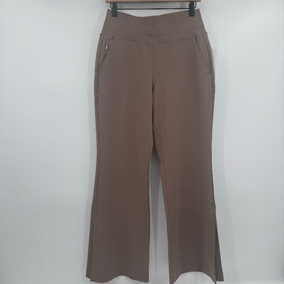 Athleta Pants Women Small Beige NEW Venice Flare High Rise Stretch Performance - Picture 1 of 14